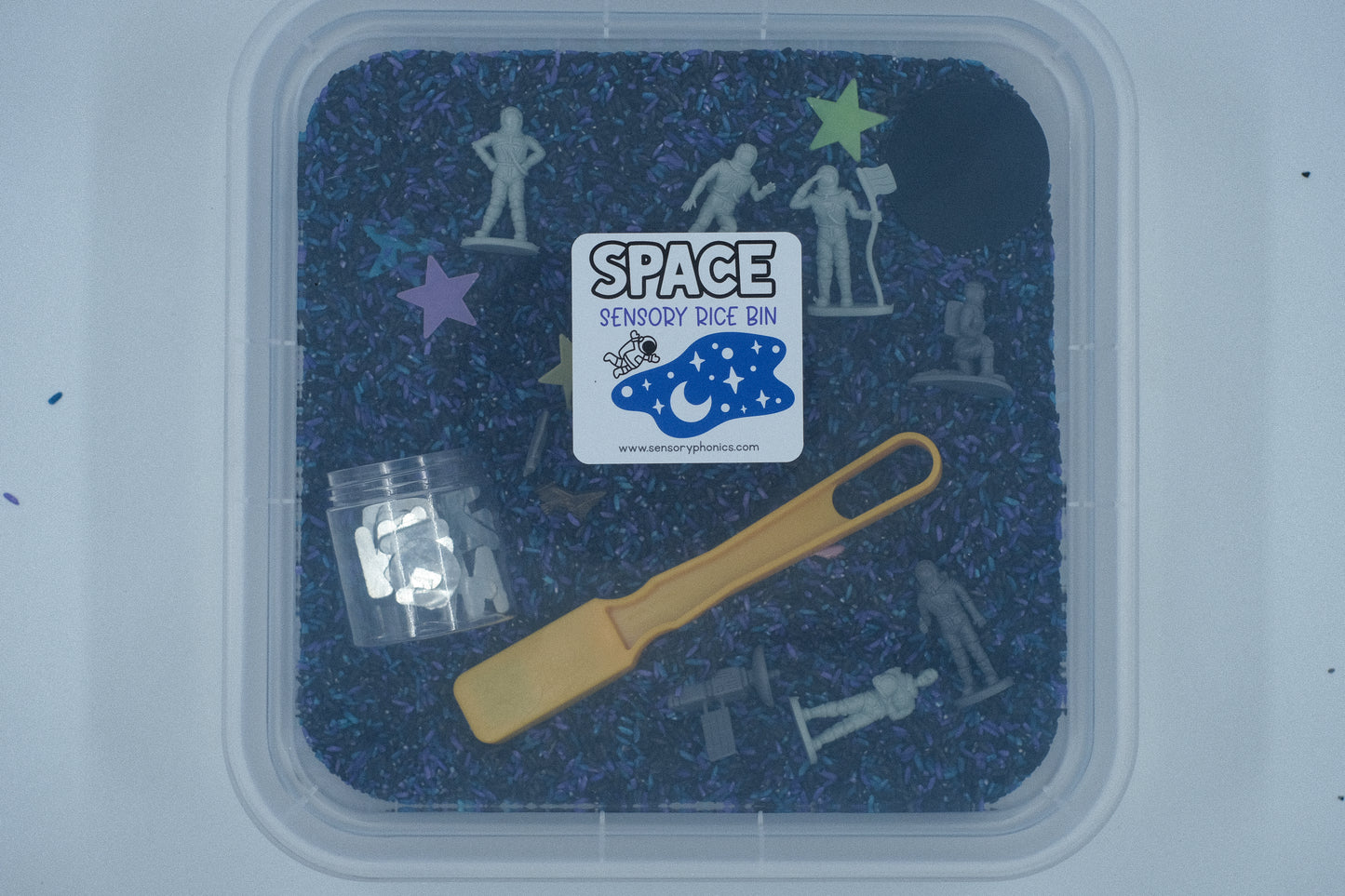 ABC Space Sensory Rice Bin