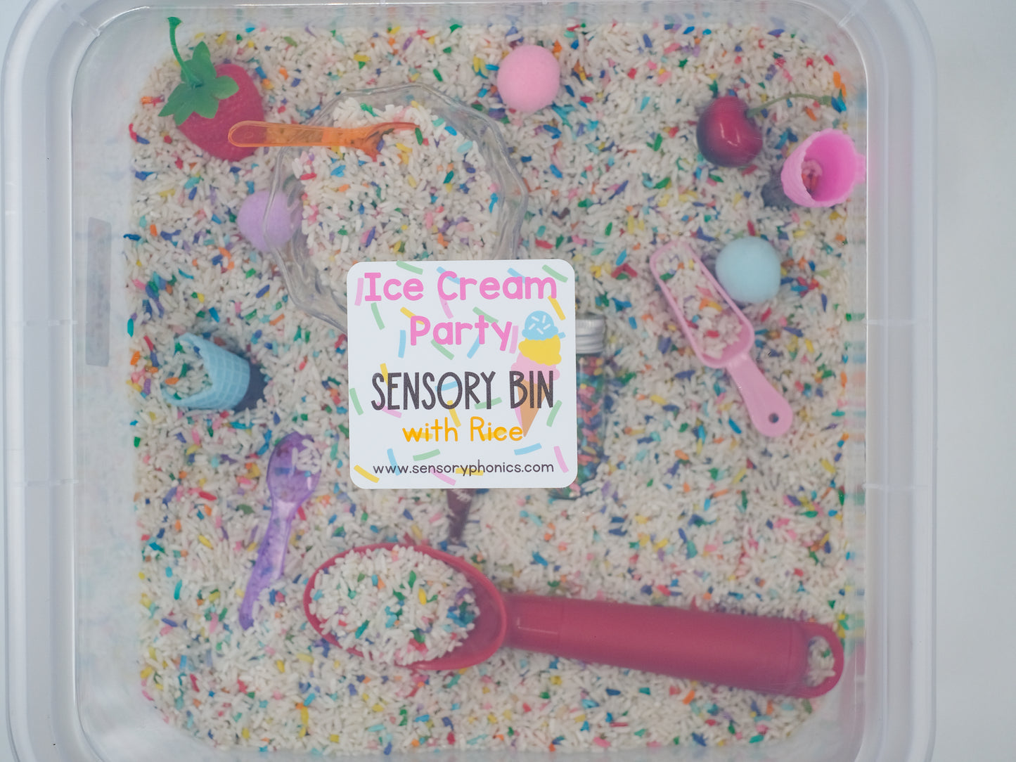 Ice Cream Sensory Bin Birthday Party Sensory Kit Summer Sensory Bin