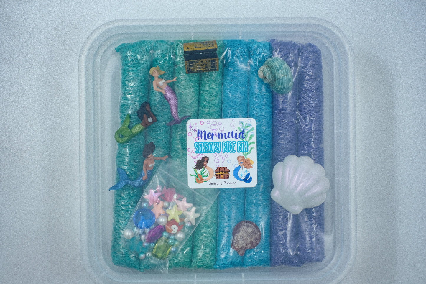 Mermaid Sensory Rice Bin