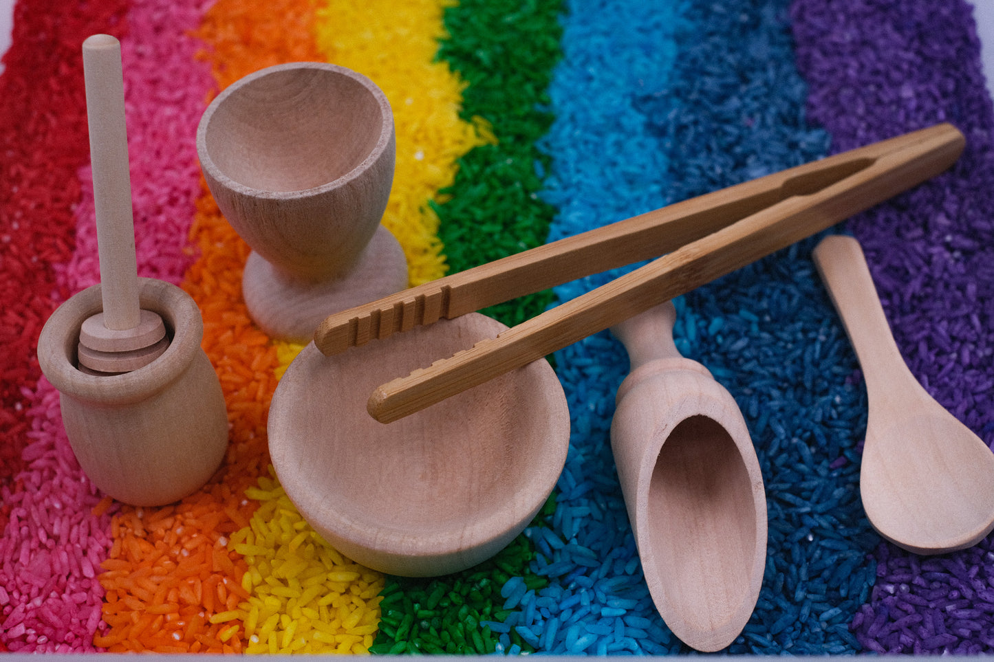 Montessori Wooden Sensory Tool Set