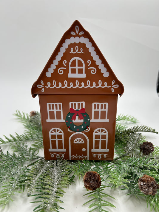 Gingerbread Play Dough Kit – Holiday Sensory Play in a Giftable Gingerbread House Tin