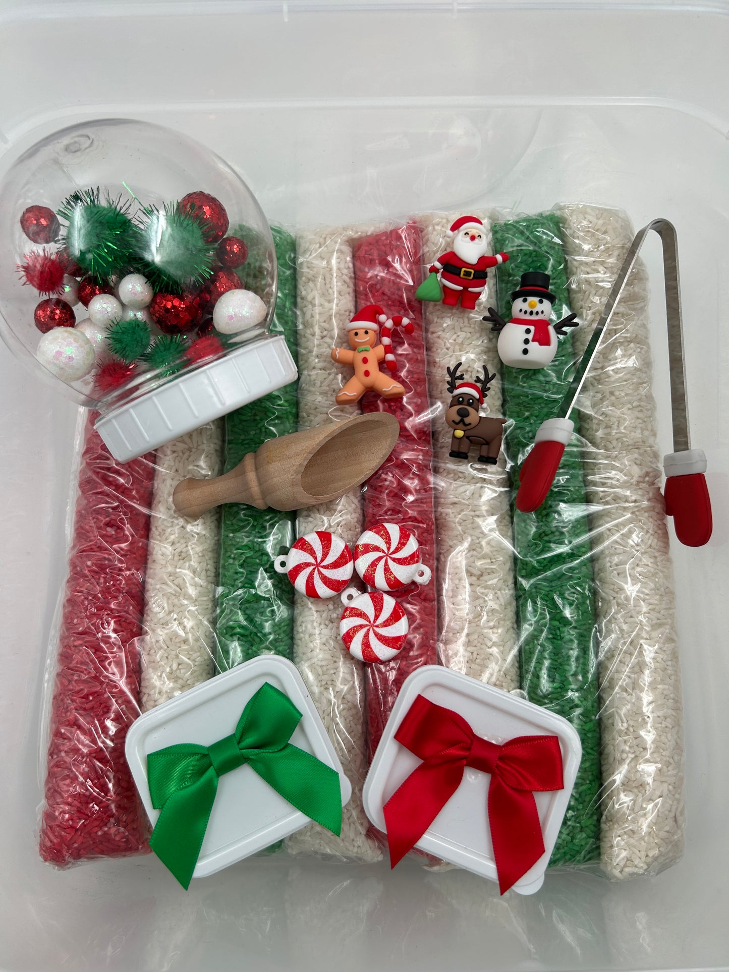 ✨ North Pole Sensory Rice Bin – Holiday Magic in a Box! ✨