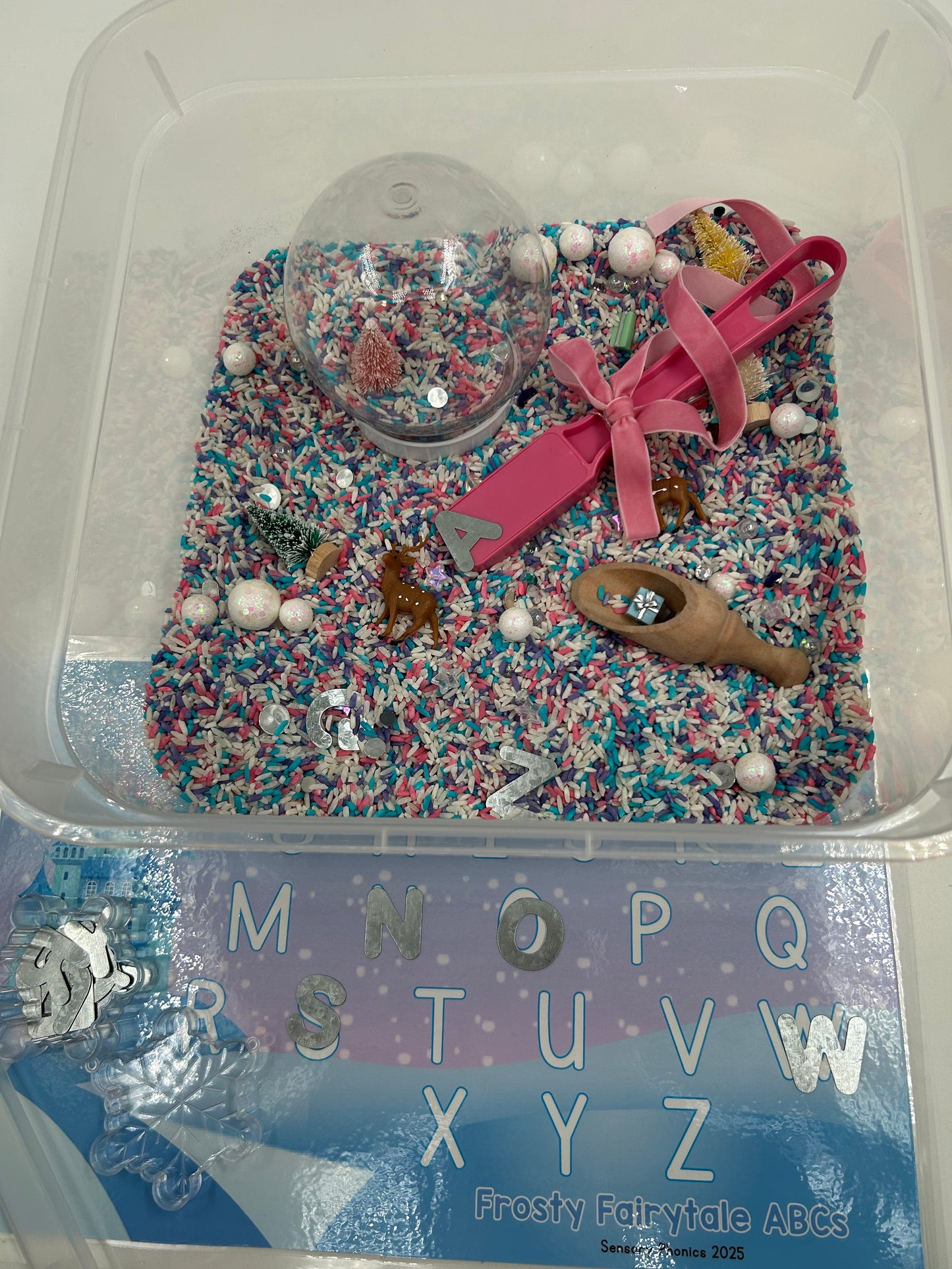 Frosty Fairytale Sensory Bin – A Magical Winter Wonderland