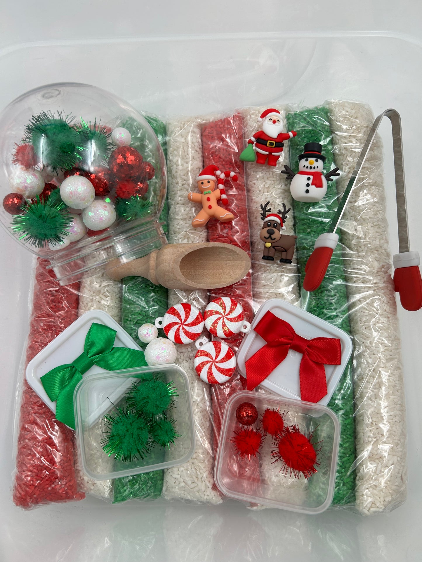 ✨ North Pole Sensory Rice Bin – Holiday Magic in a Box! ✨