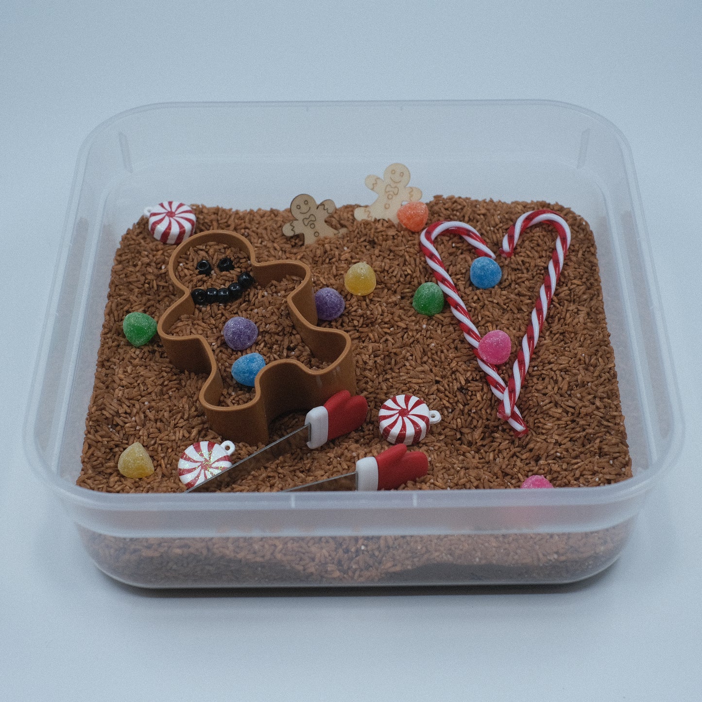 Gingerbread Sensory Bin