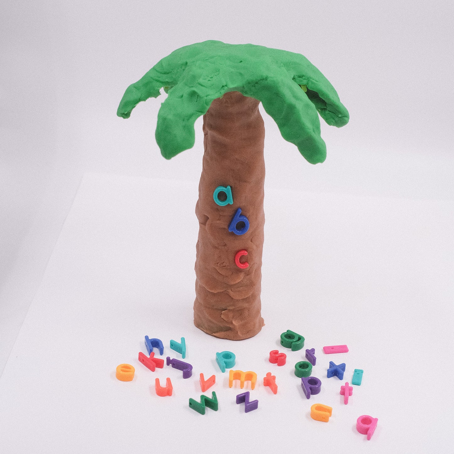 Up the Tree ABCs Book Inspired Play Dough Kit Sensory Bin
