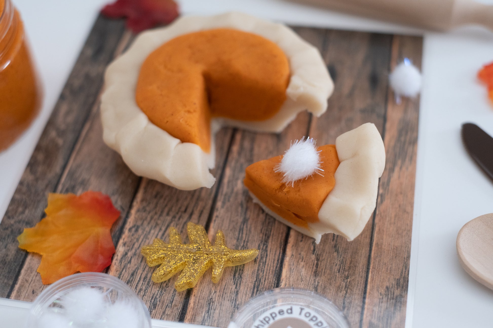 Pumpkin Pie Sensory Play Dough Kit