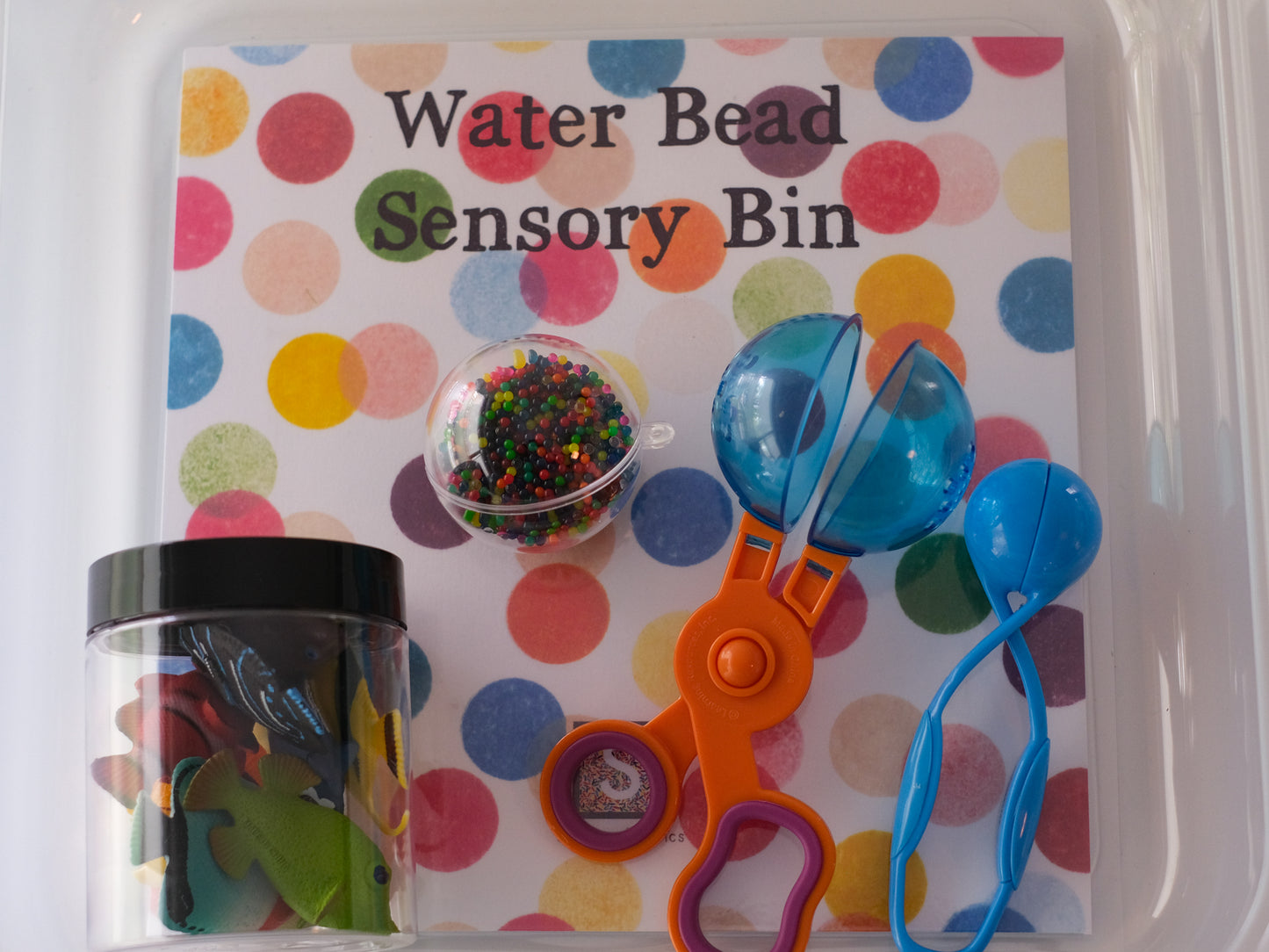 Water Beads Sensory Bin